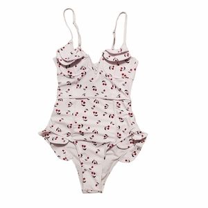 Shein Cherry Onepiece Swim Suit Medium